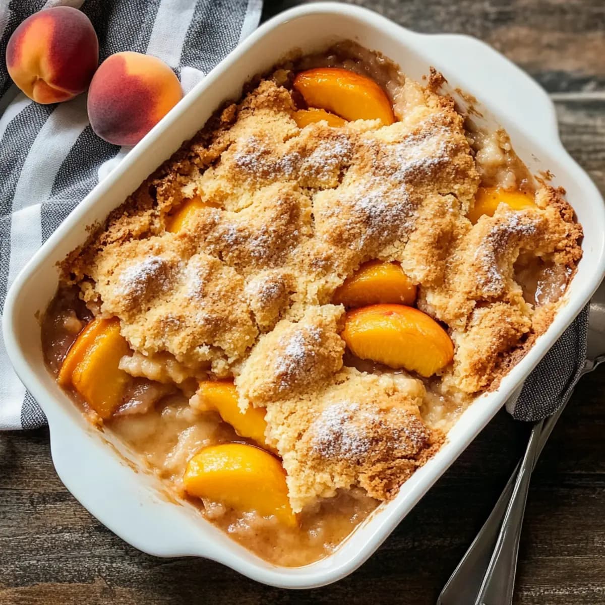 Joanna Gaines Peach Cobbler: Comforting Dessert with Buttery Crust