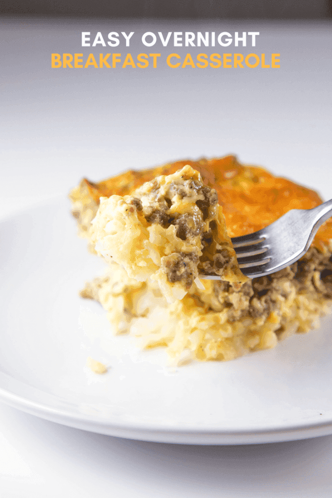 Overnight Cheesy Sausage and Hashbrown Casserole: Simple Holiday Breakfast