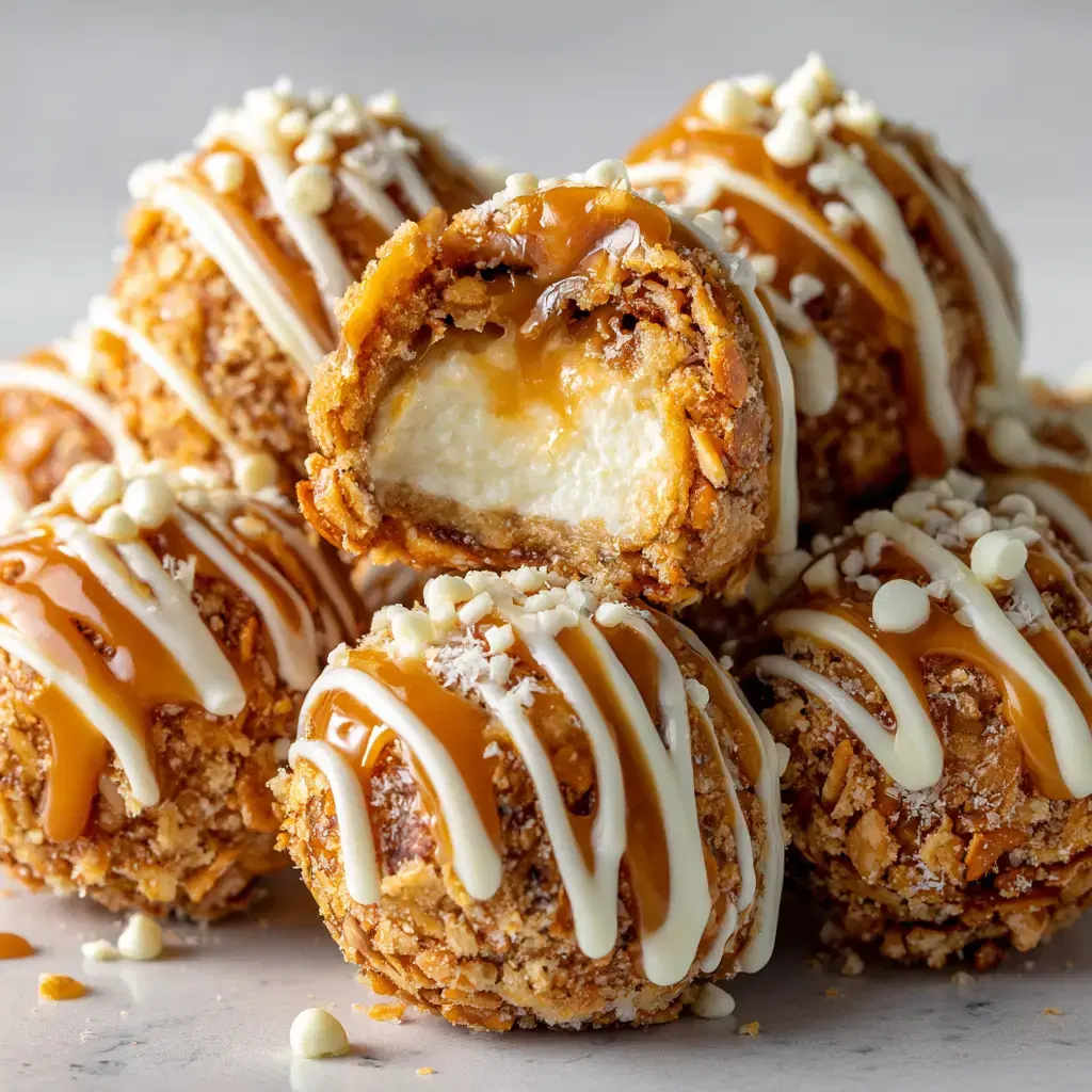 Salted Caramel Pretzel Cheesecake Balls