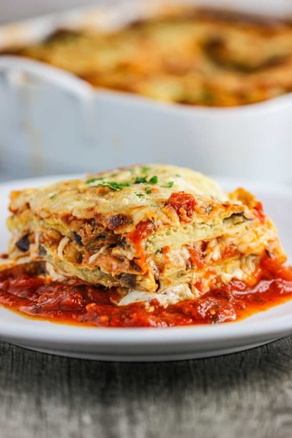 Authentic Eggplant Parmesan with Homemade Marinara and Fresh Mozzarella