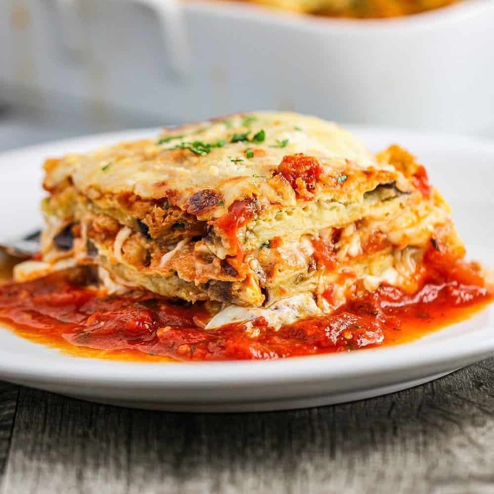 Authentic Eggplant Parmesan with Homemade Marinara and Fresh Mozzarella