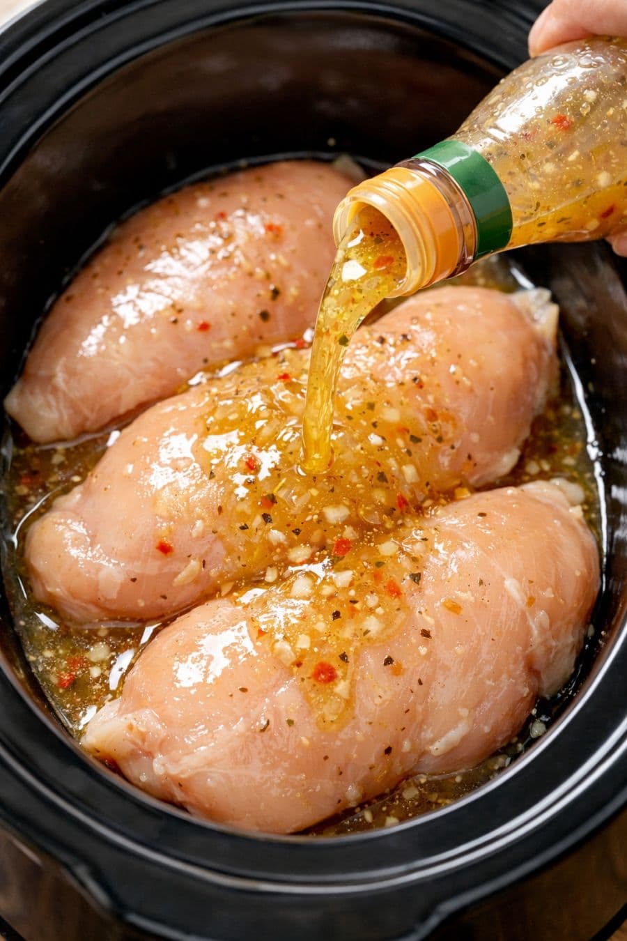 Slow Cooker Italian Chicken With Tangy Parmesan Sauce
