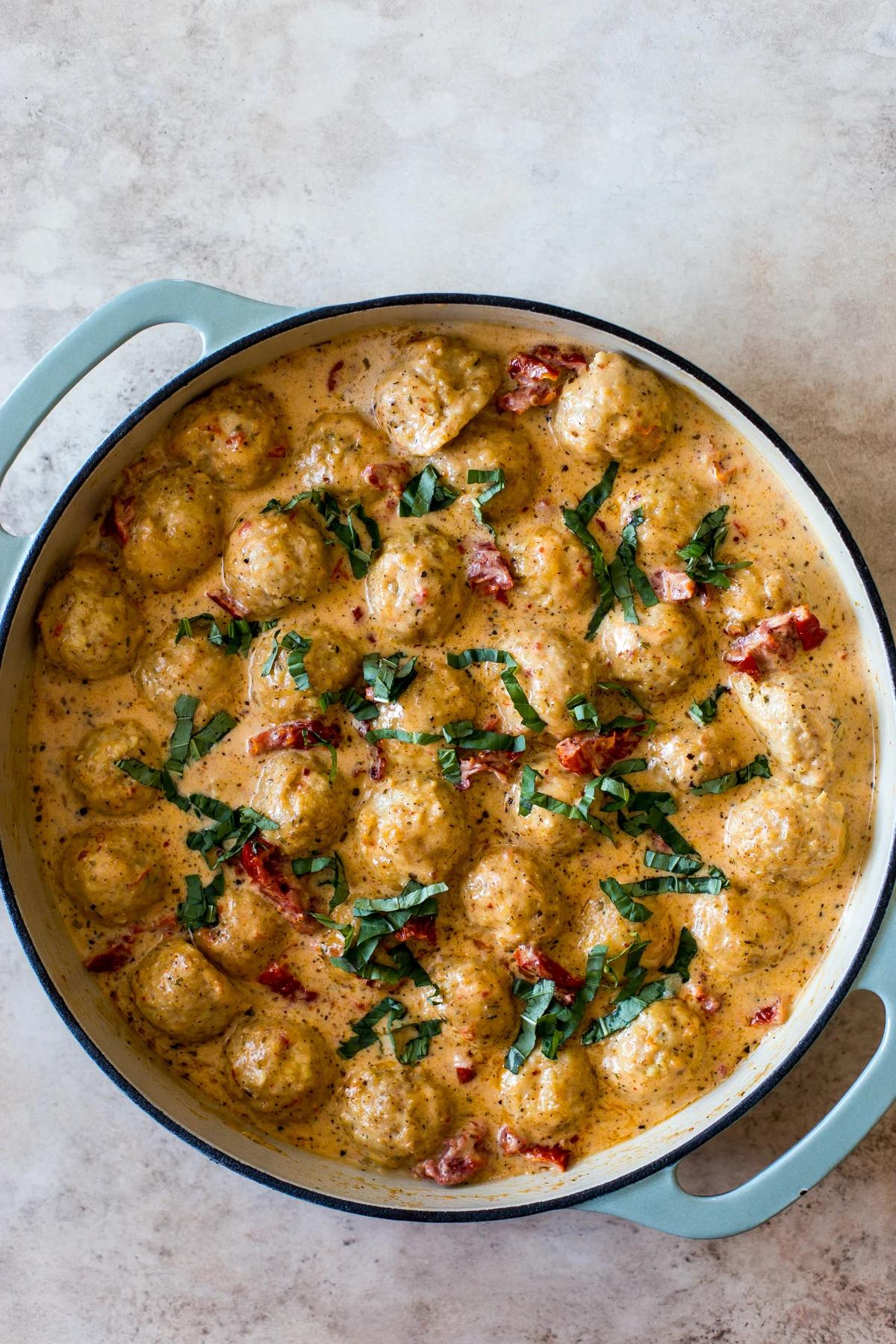 Marry Me Chicken Meatballs: Juicy Ground Chicken in Creamy Sauce