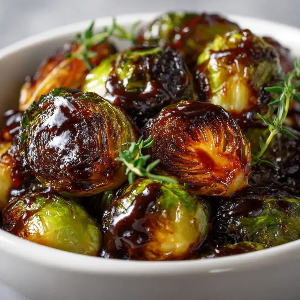 Crispy Honey Balsamic Brussels Sprouts