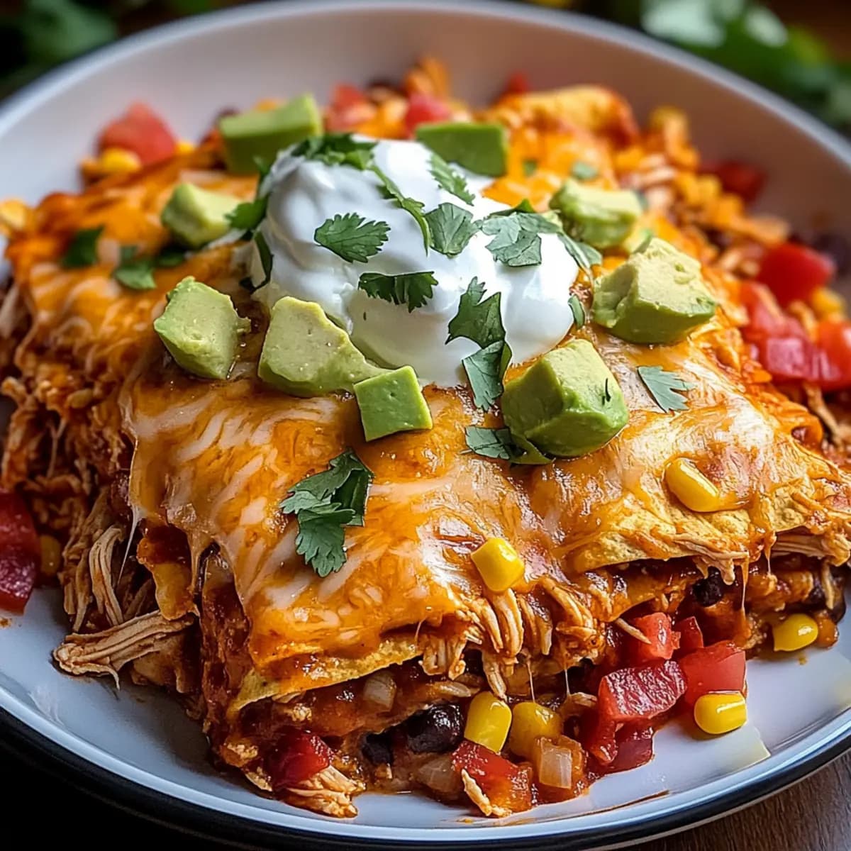 Shredded Chicken Enchilada Casserole: Comfort in Every Bite