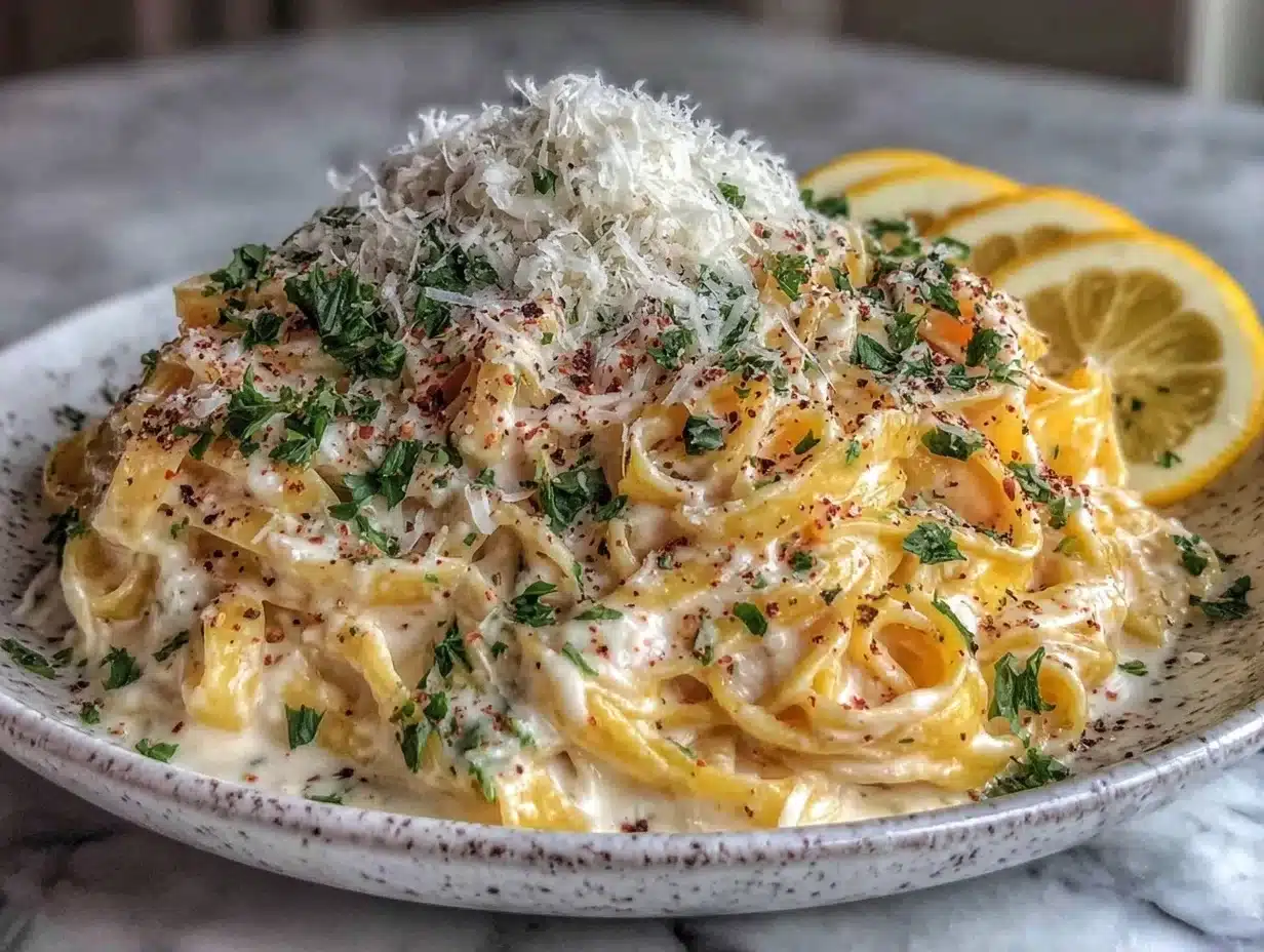 Creamy Lemon Pasta: Quick One-Pot Comfort with Tangy Citrus Flavor