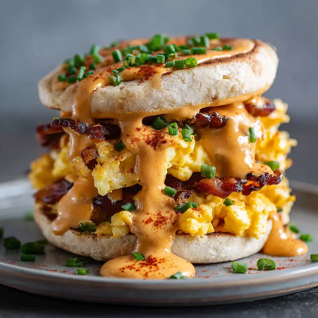 Spicy Chipotle Egg Breakfast Sandwiches
