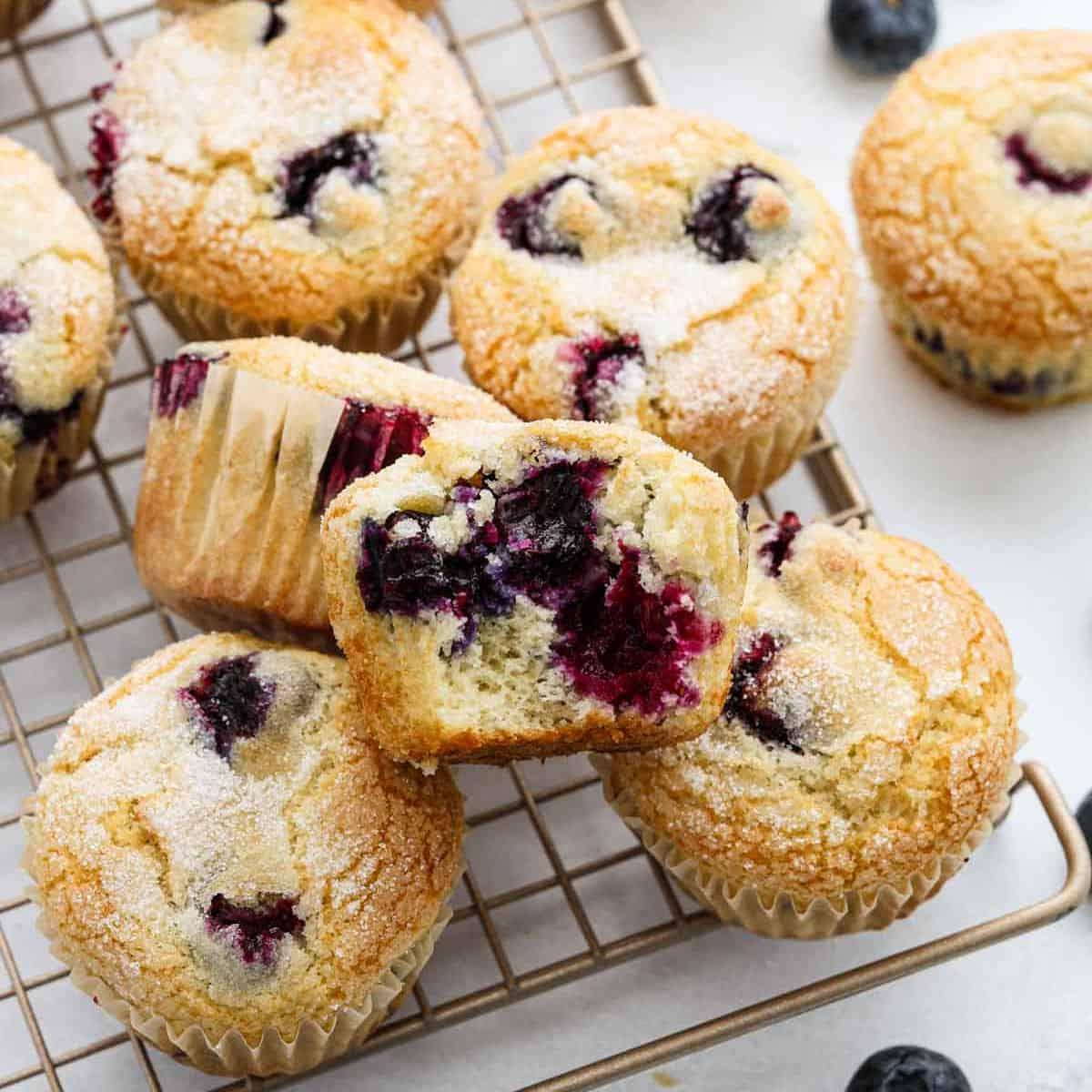 Easy Homemade Blueberry Muffins