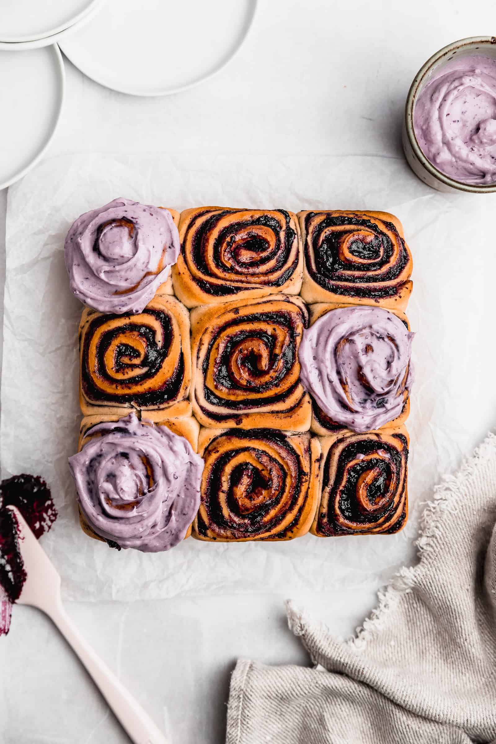 Blueberry Cinnamon Rolls