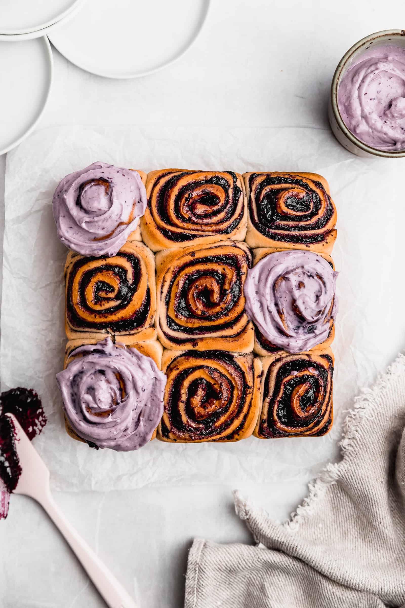 Blueberry Cinnamon Rolls