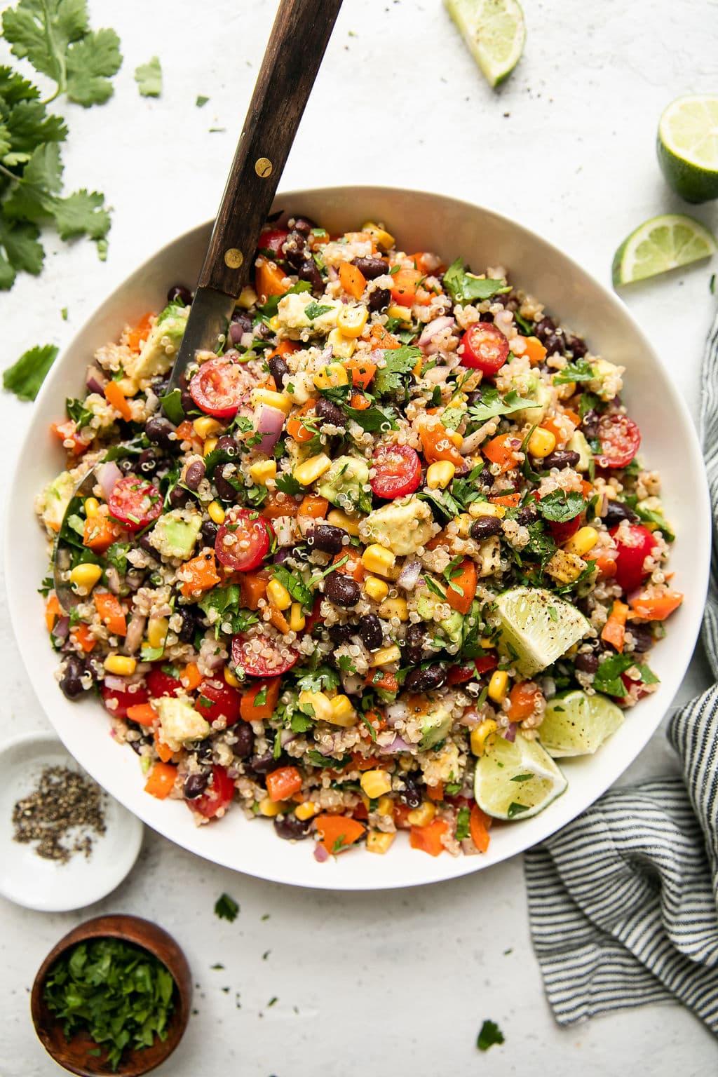 Chili Lime Quinoa Black Bean Salad