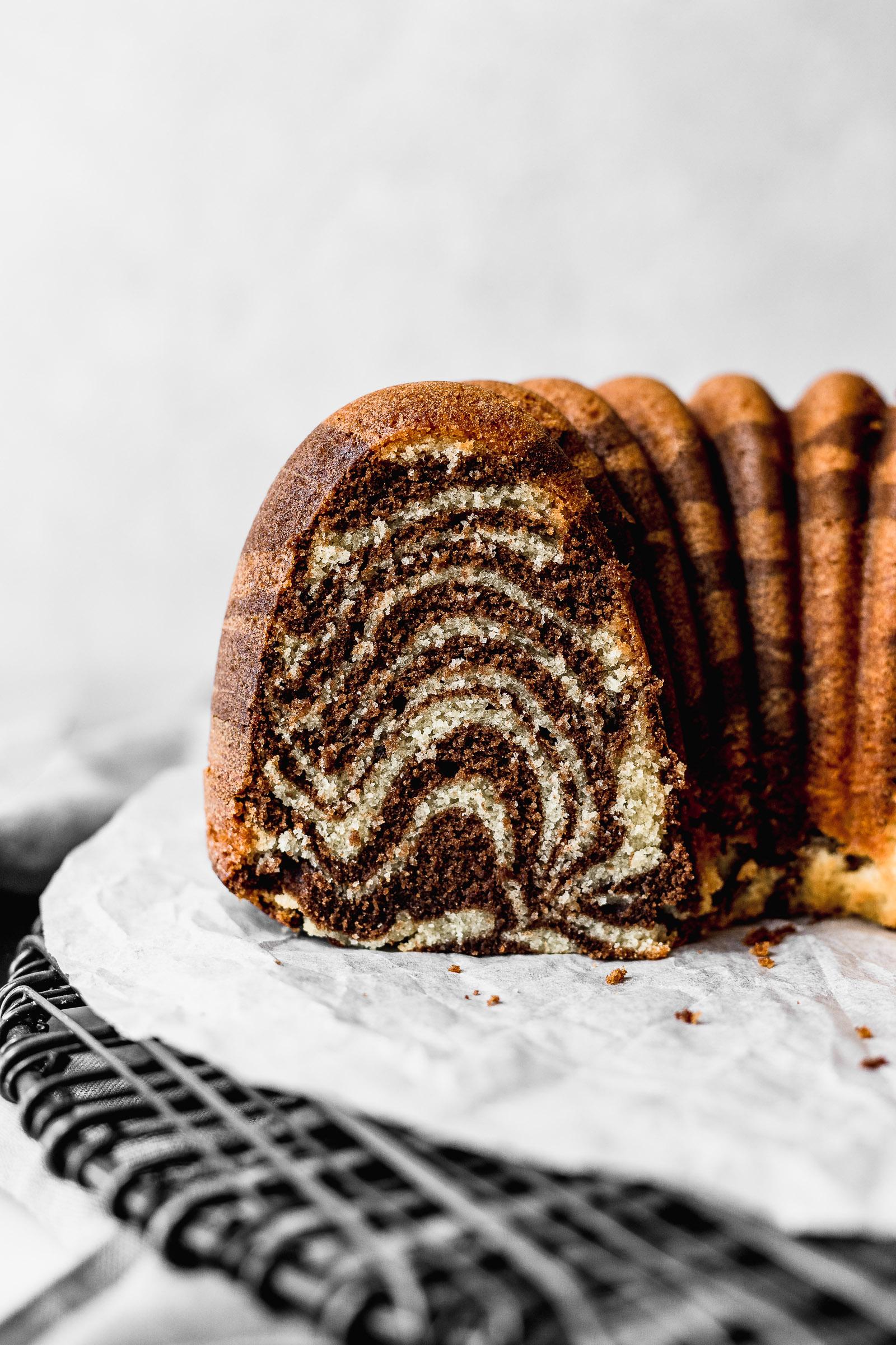 Zebra Bundt Cake