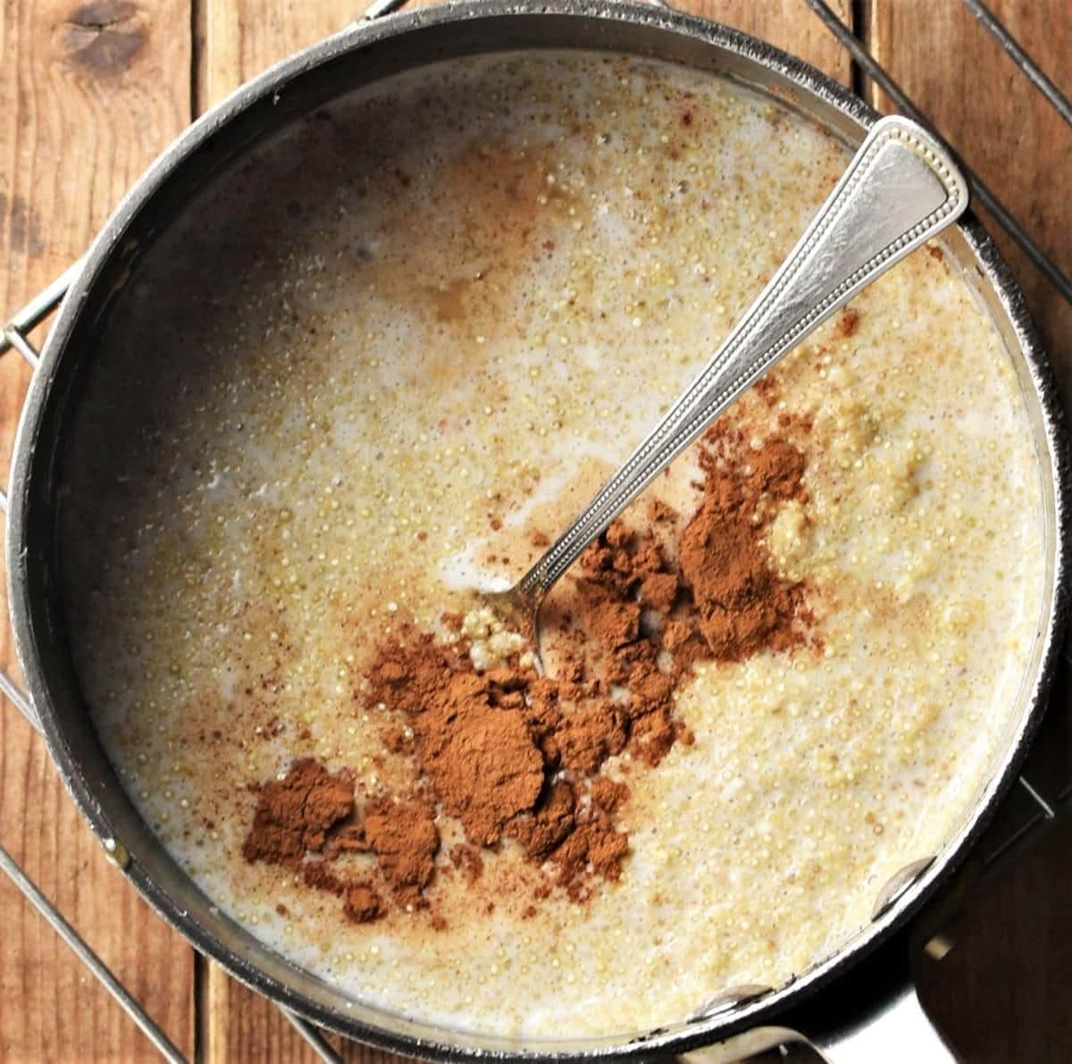 Quinoa Rice Pudding with Cinnamon and Creamy Mascarpone