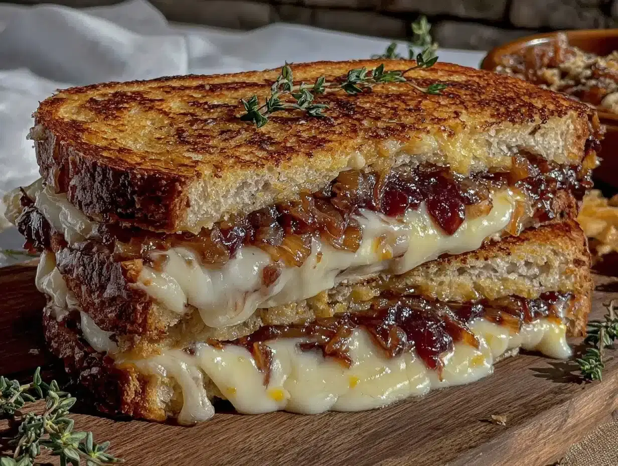 French Onion Grilled Cheese Sandwich: Cozy Comfort for Lunch