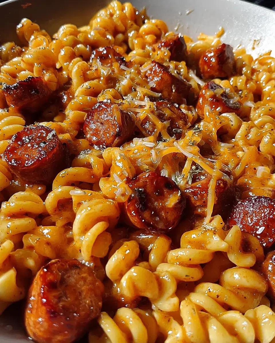 One-Pot Honey BBQ Sausage Pasta