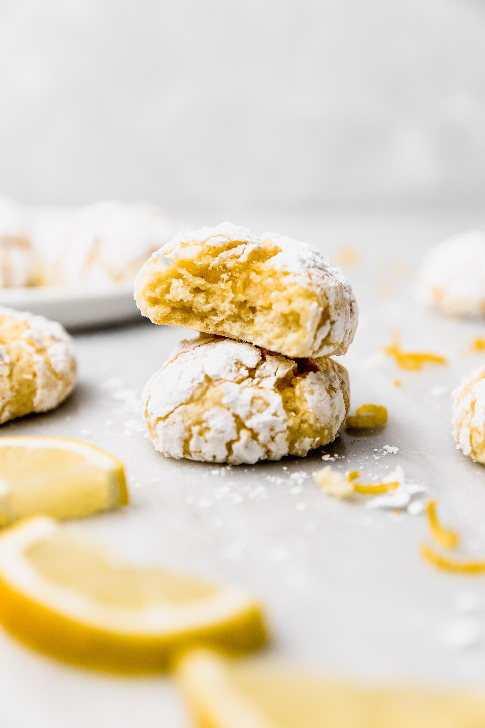 Lemon Crinkle Cookies