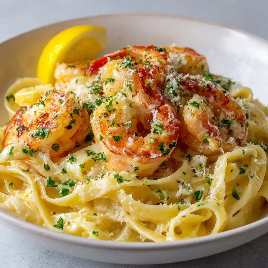 Lemon Garlic Shrimp Pasta Recipe