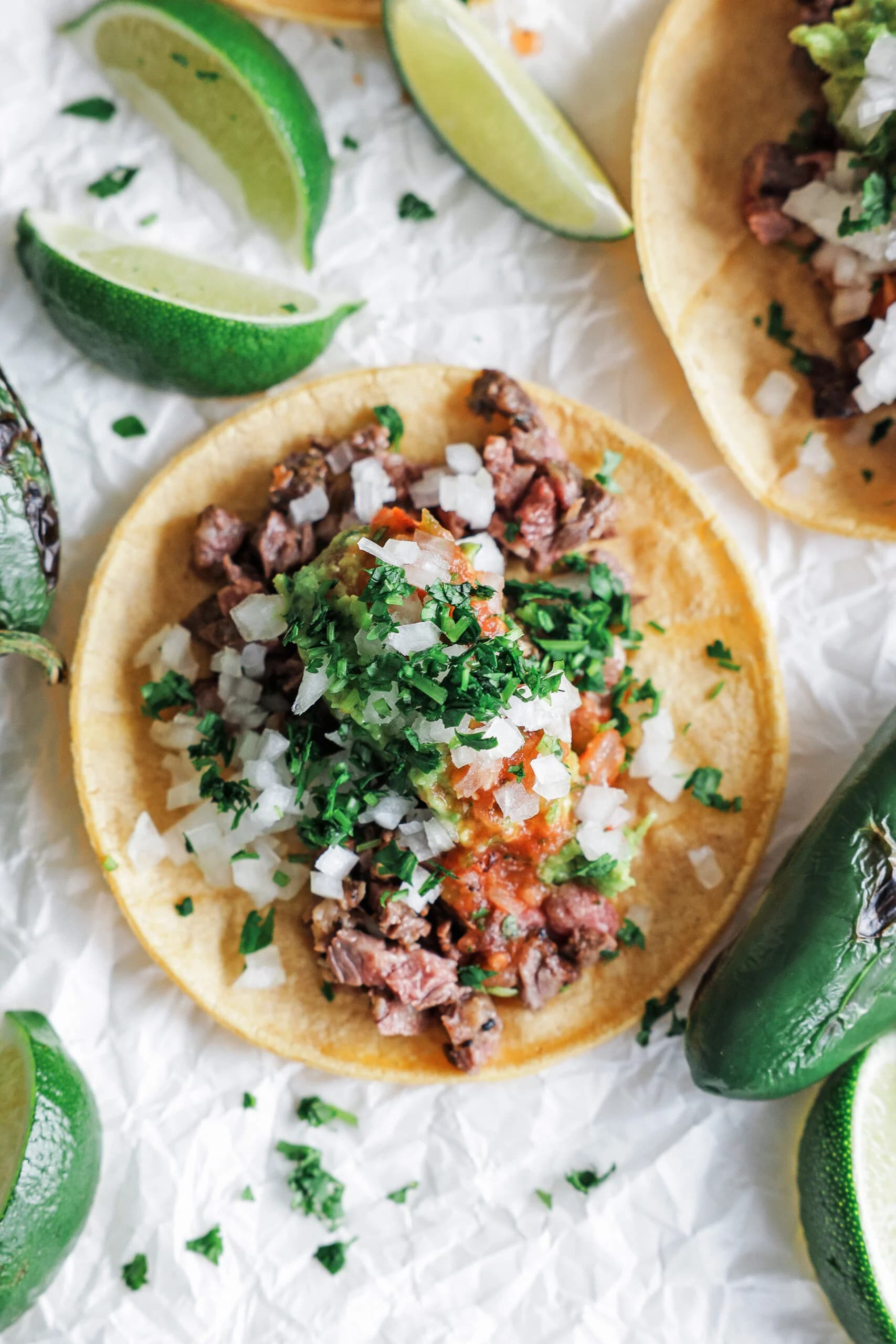 Carne Asada Tacos: Juicy Skirt Steak with Fresh Toppings