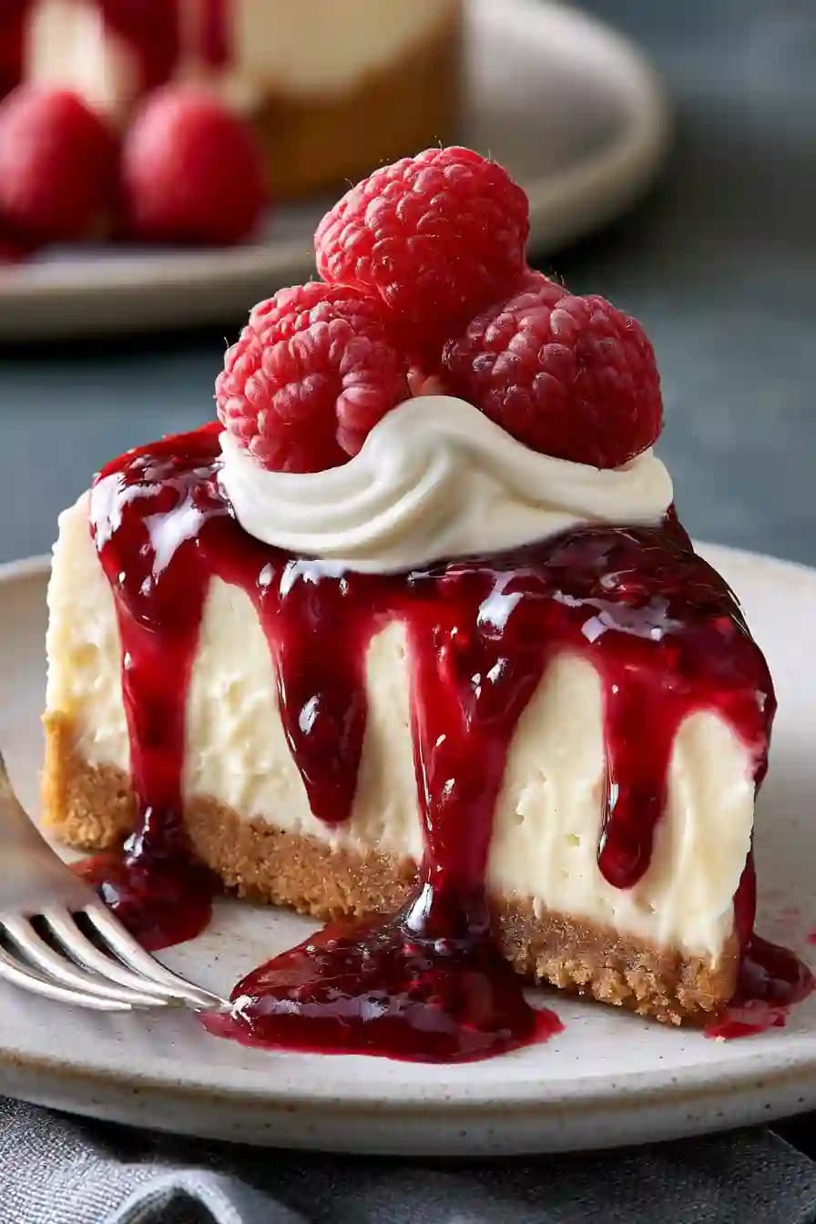 No-Bake White Chocolate Raspberry Icebox Cheesecake: Creamy and Refreshing Dessert