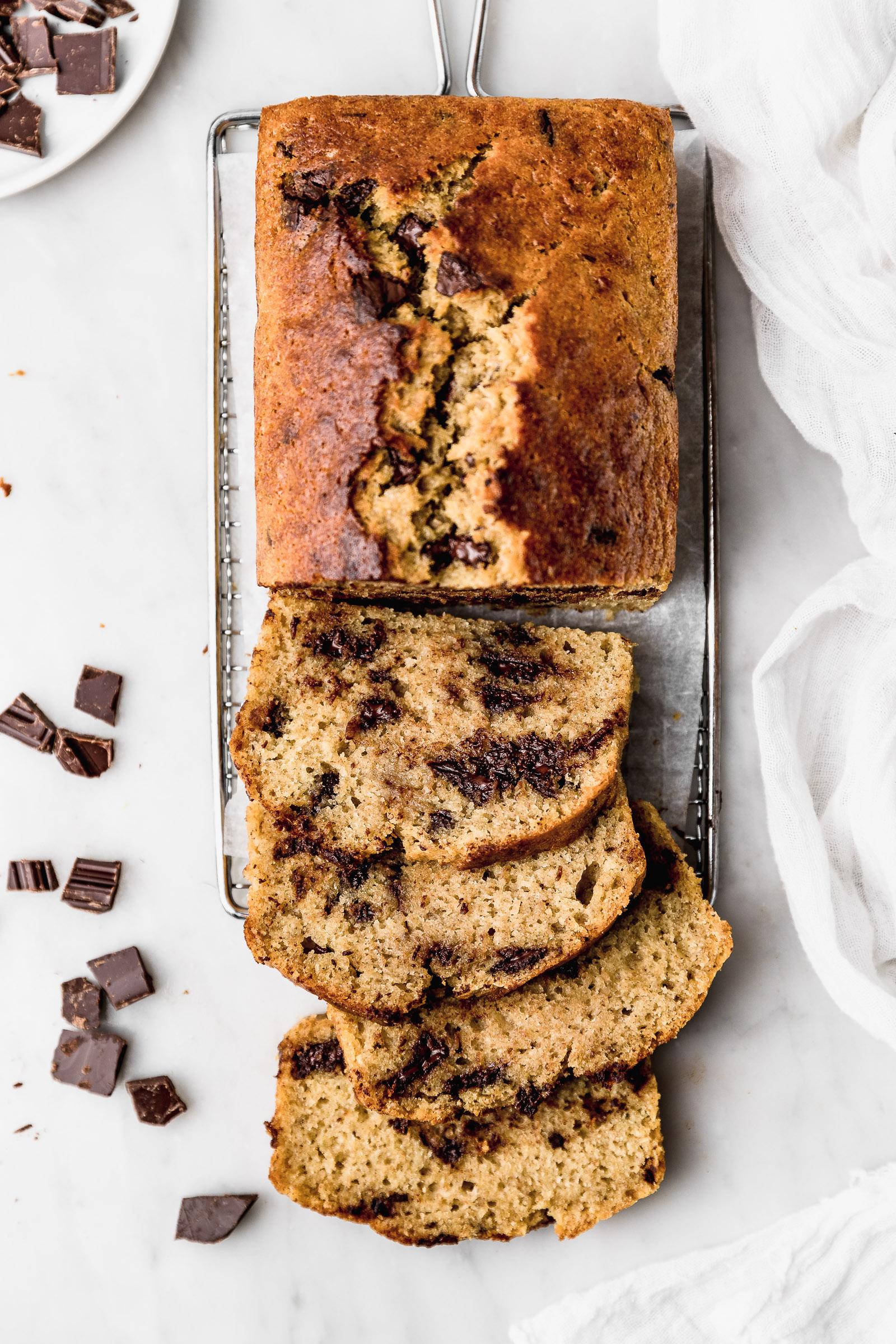 Sourdough Discard Banana Bread with Chocolate
