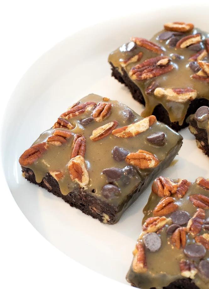 Decadent Turtle Brownies