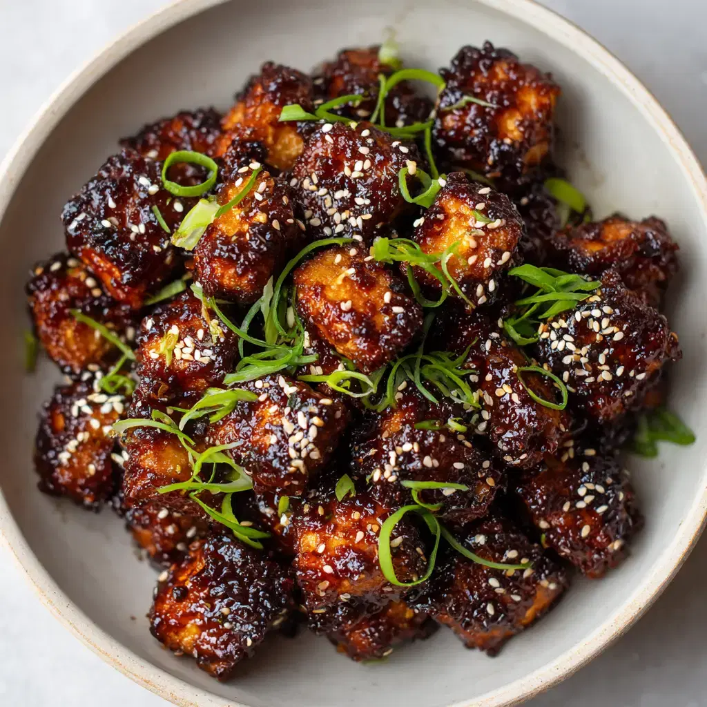 Honey Garlic Air Fryer Tofu: Crispy and Sticky Weeknight Dinner