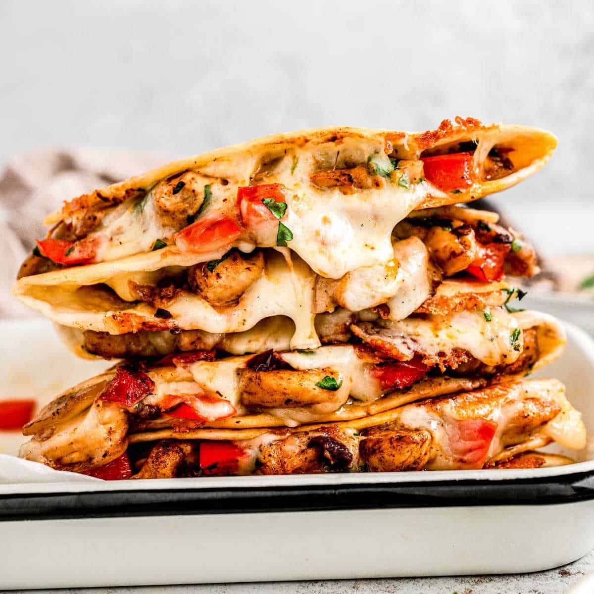 Authentic Chicken Quesadillas with Smoky Chipotle Dip