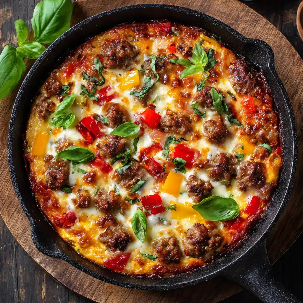 Low Carb Pizza Bowl