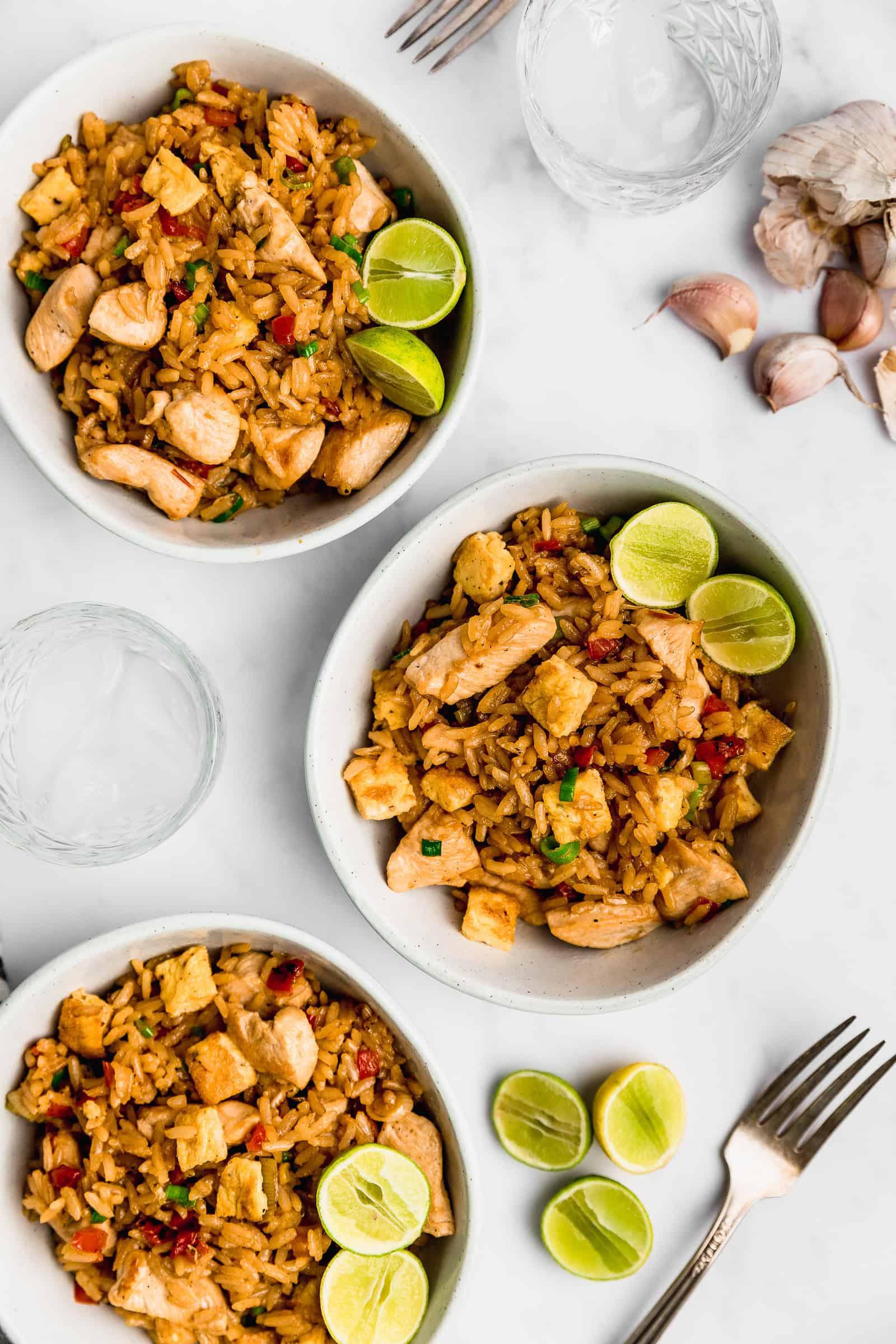Peruvian Chicken Fried Rice (Arroz Chaufa)
