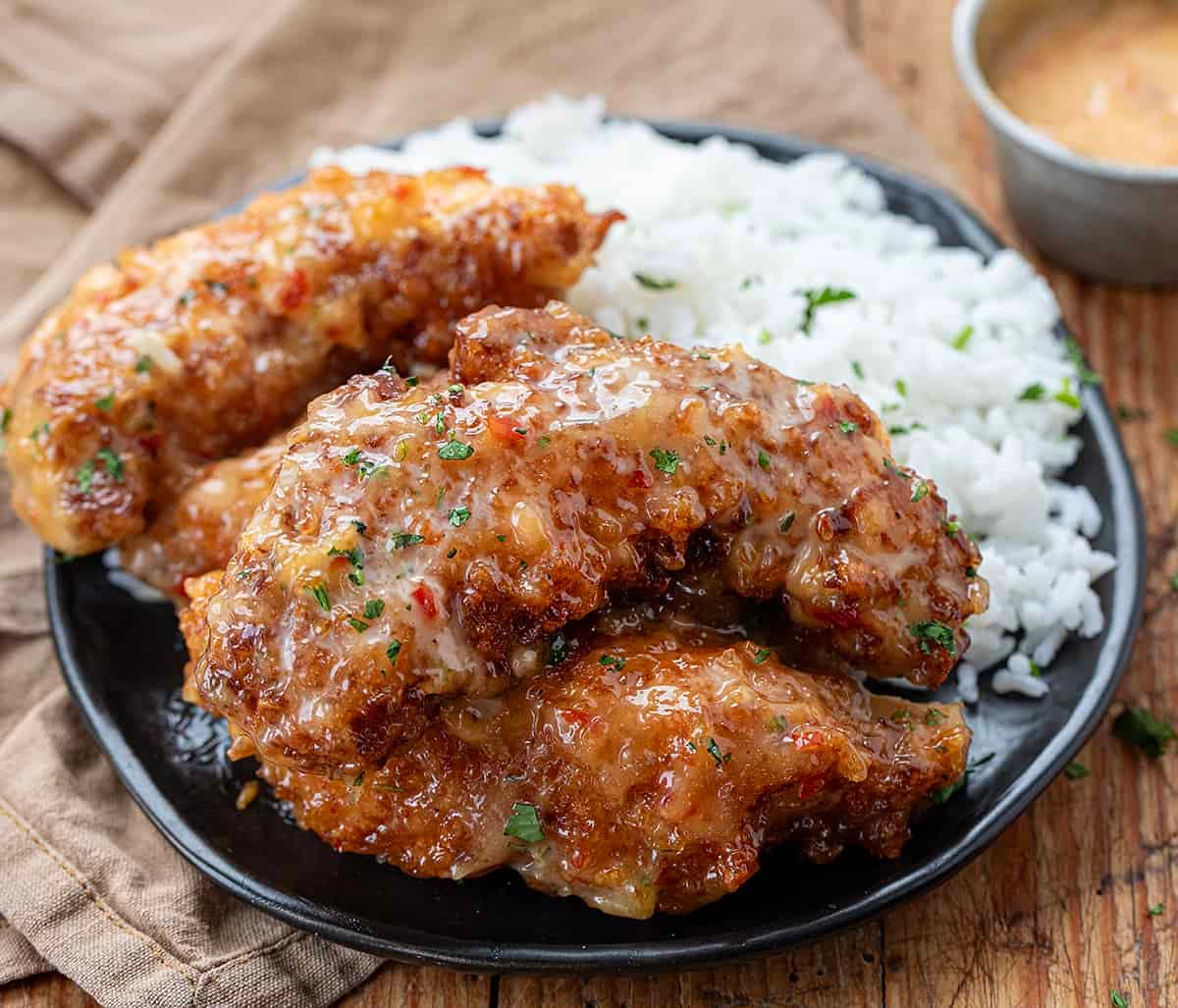 Bang Bang Chicken with Crispy Panko Crust and Sweet-Spicy Sauce