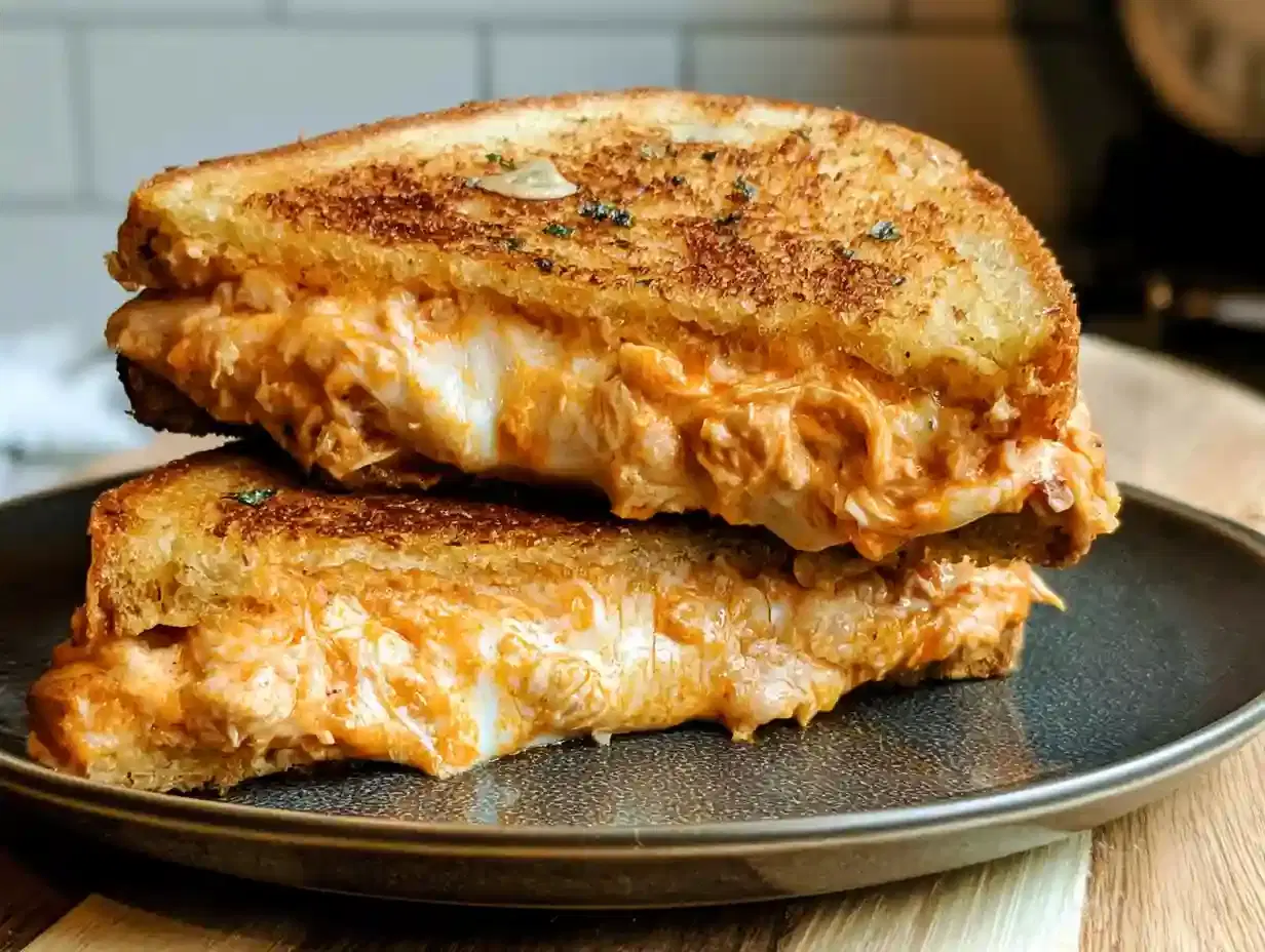 Buffalo Chicken Grilled Cheese Sandwich: Crispy, Cheesy, and Spicy Delight