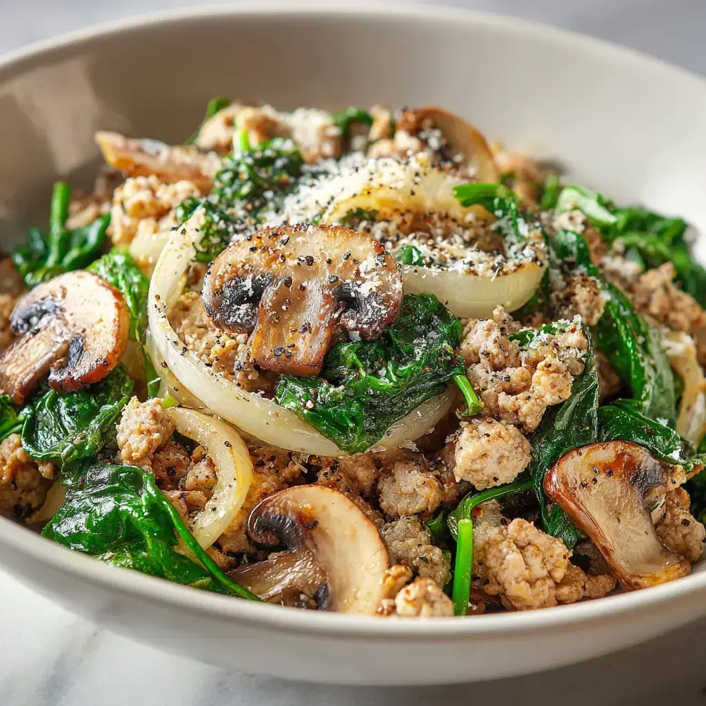 Turkey Spinach Mushroom Skillet: A Fast and Healthy Meal