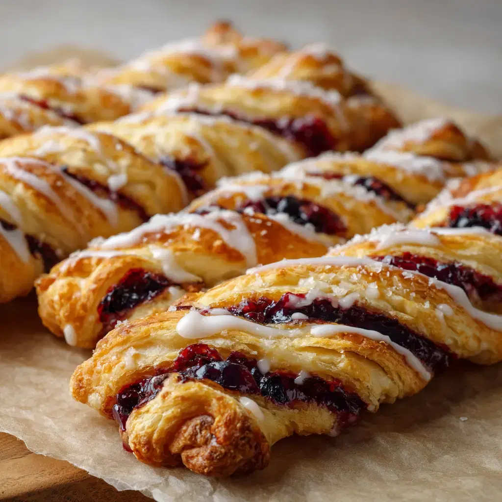 Berry Puff Pastry Twists