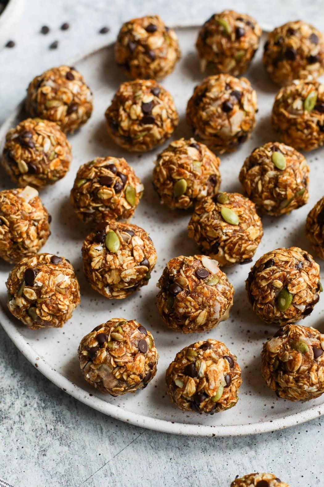 No-Bake Pumpkin Protein Balls