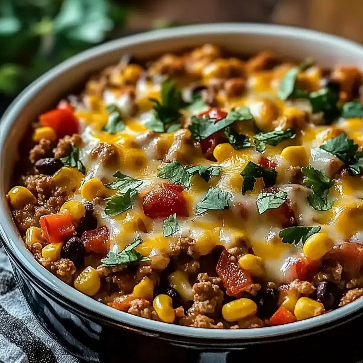 Savory Southwest Ground Turkey Casserole