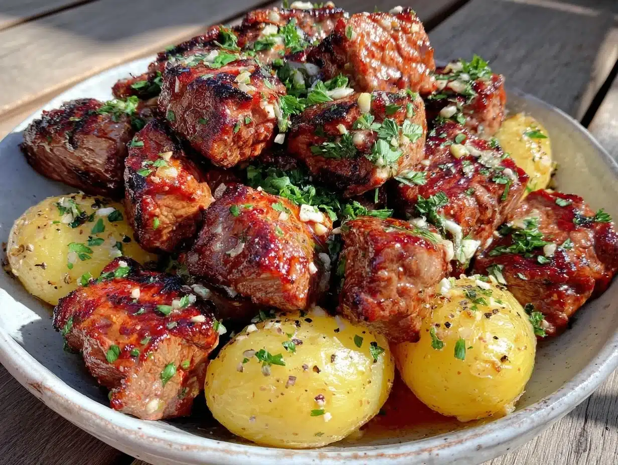 Garlic Steak Bites and Potatoes: Quick and Flavorful Dinner in 20 Minutes