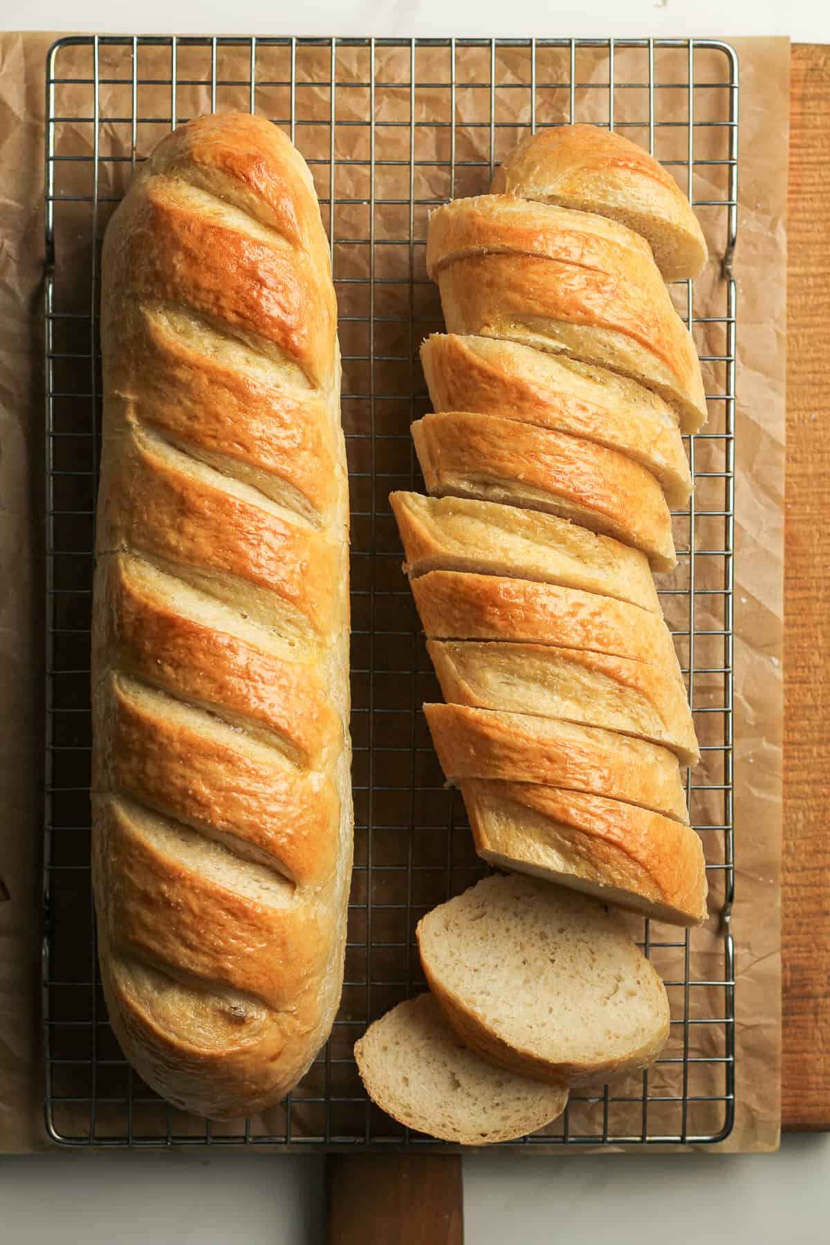 Chewy French Bread with Golden Crust and Soft Interior