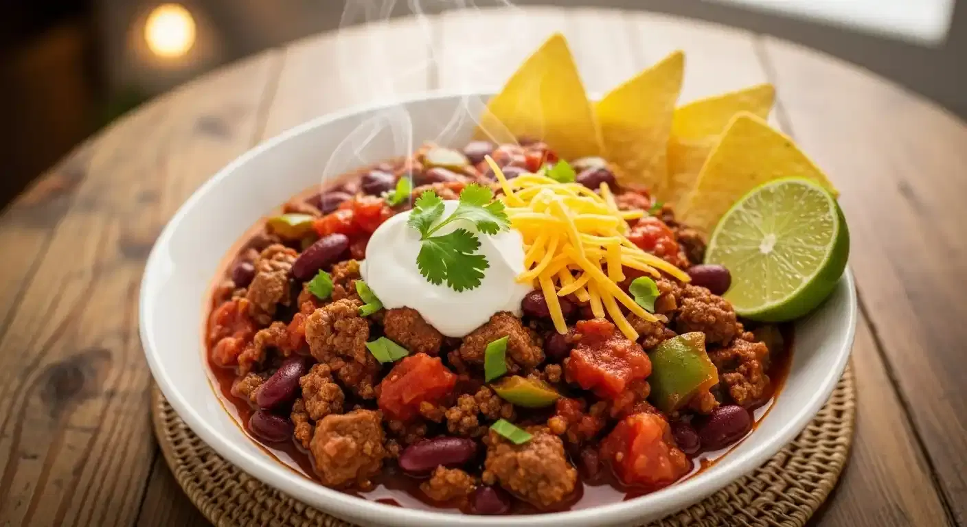 Classic Chili with Meat: Hearty and Flavorful One-Pot Comfort Food