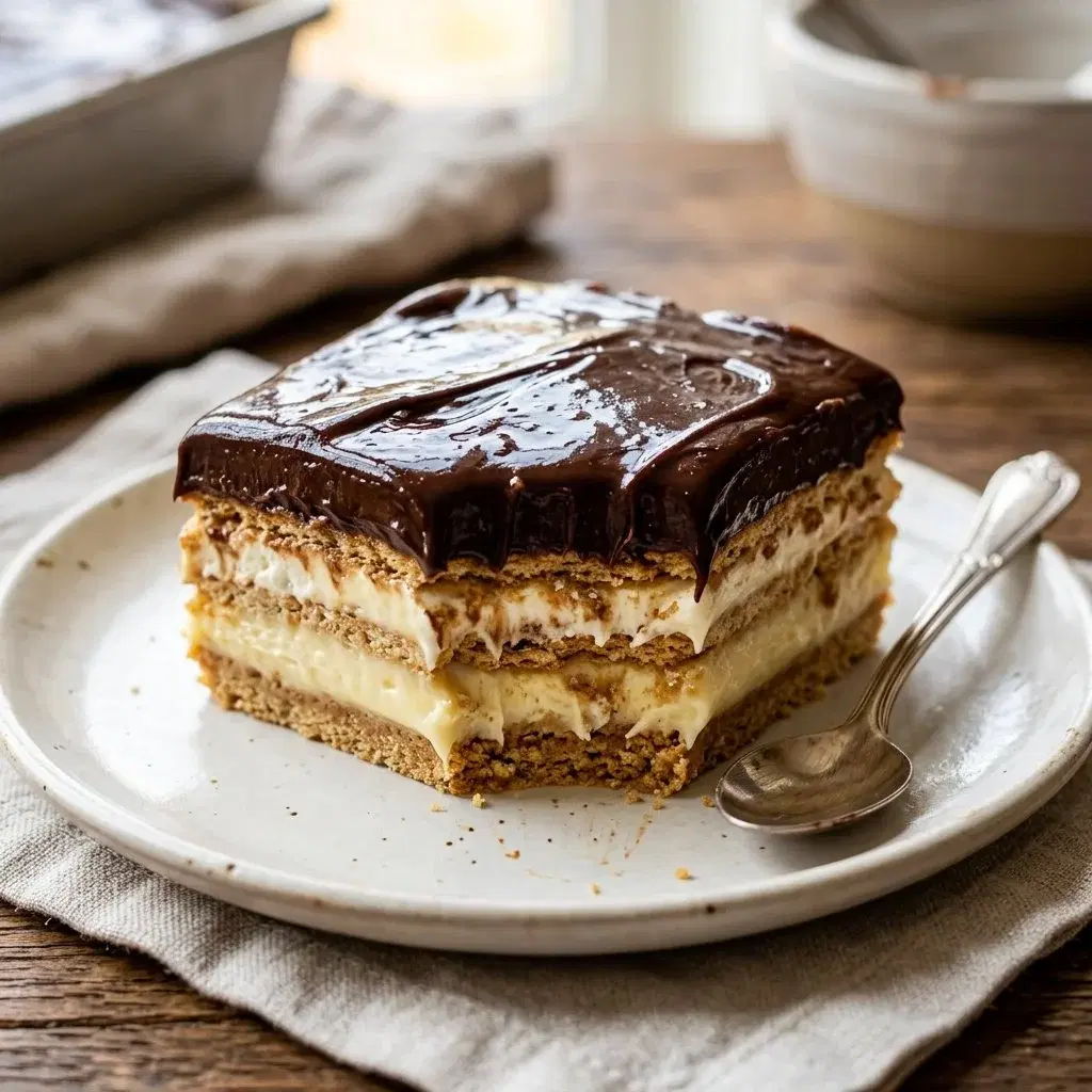 Chocolate Eclair Cake: A No-Bake Delight with Layers of Creamy Goodness