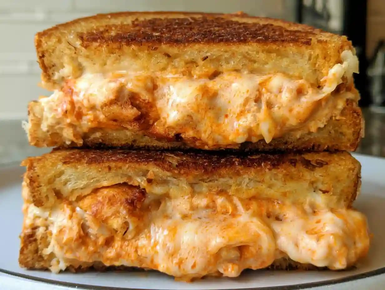 Buffalo Chicken Grilled Cheese Sandwich: Crispy, Cheesy, and Spicy Delight