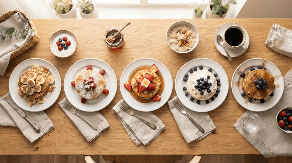 Banana Oat Protein Pancakes: Cozy and Fluffy Breakfast Option