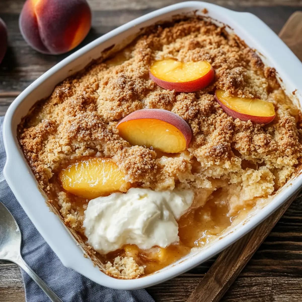 Joanna Gaines Peach Cobbler: Comforting Dessert with Buttery Crust