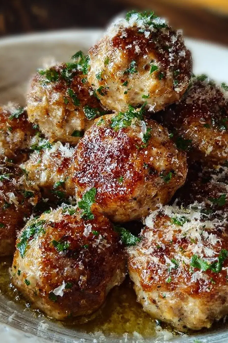 Garlic Parmesan Meatballs: Juicy and Flavorful Weeknight Delight