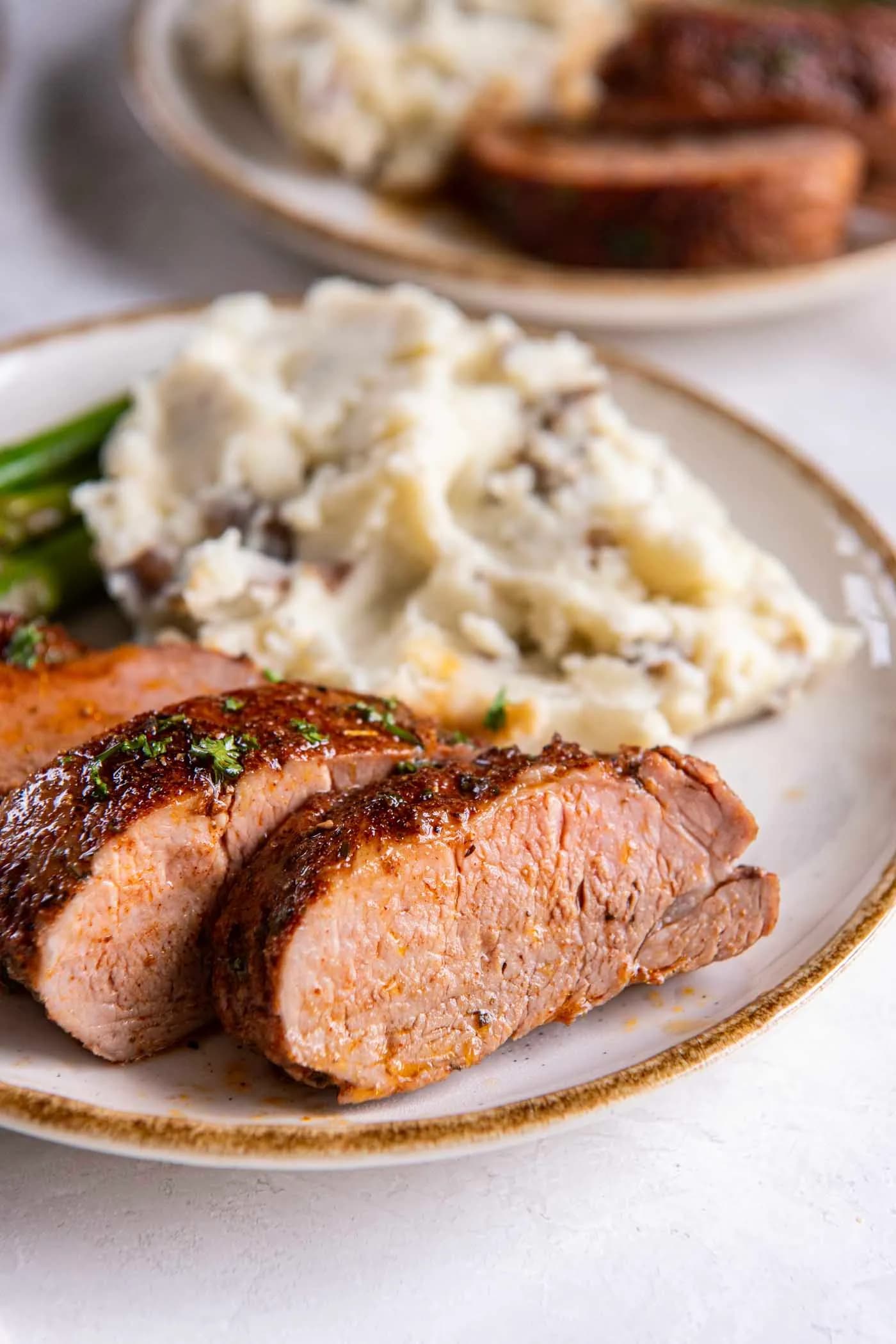 Easy Baked Pork Tenderloin with Caramelized Brown Sugar Spice Rub