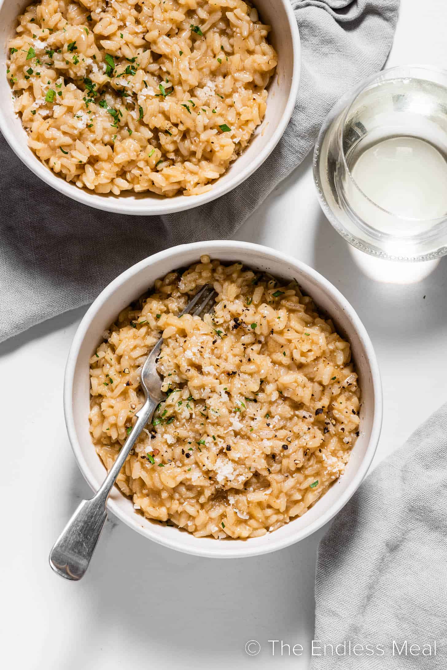 Easy Risotto Recipe with Parmesan and Thyme