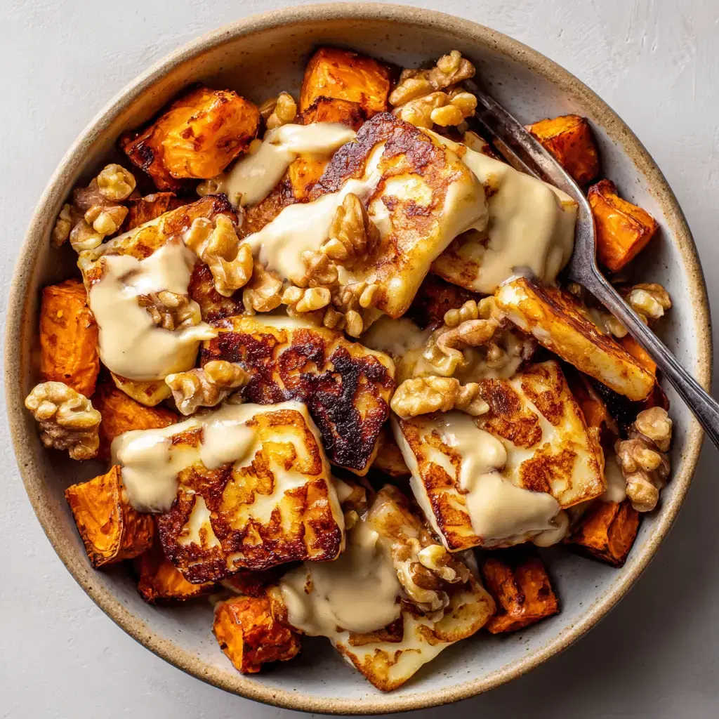 Halloumi and Sweet Potato Bowl