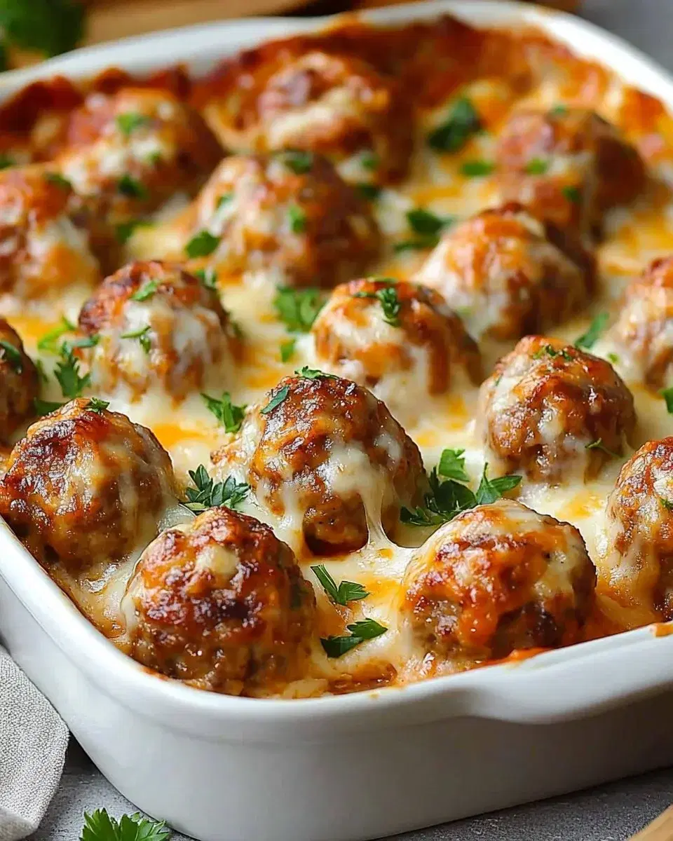 Hearty Dump-and-Bake Meatball Casserole: Simple Comfort Food for Busy Nights
