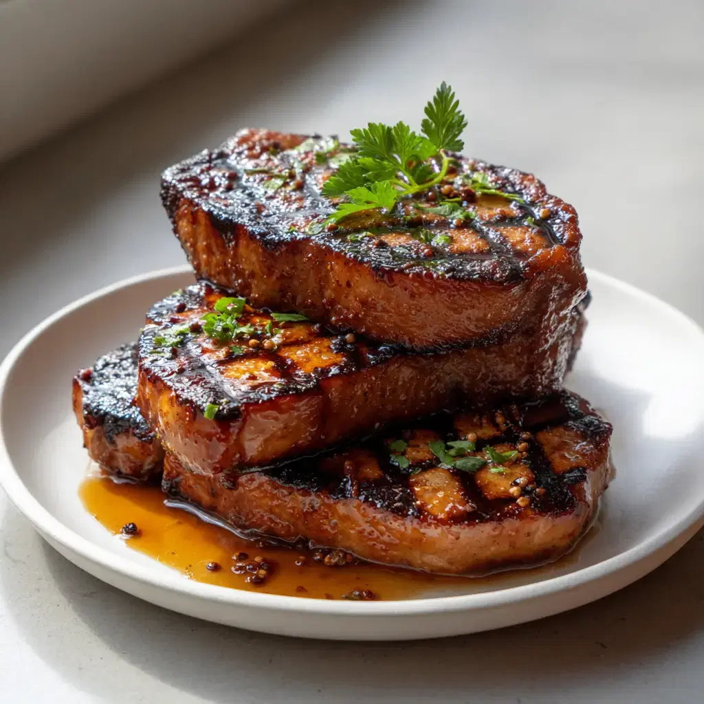 Grilled Pork Chop Marinade for Juicy Chops with Caramelized Glaze