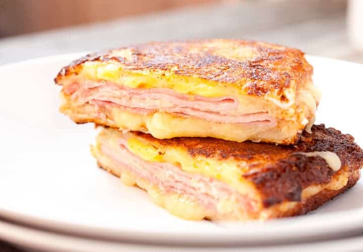Classic Monte Cristo Sandwich with Melted Gouda and Golden Egg Coating