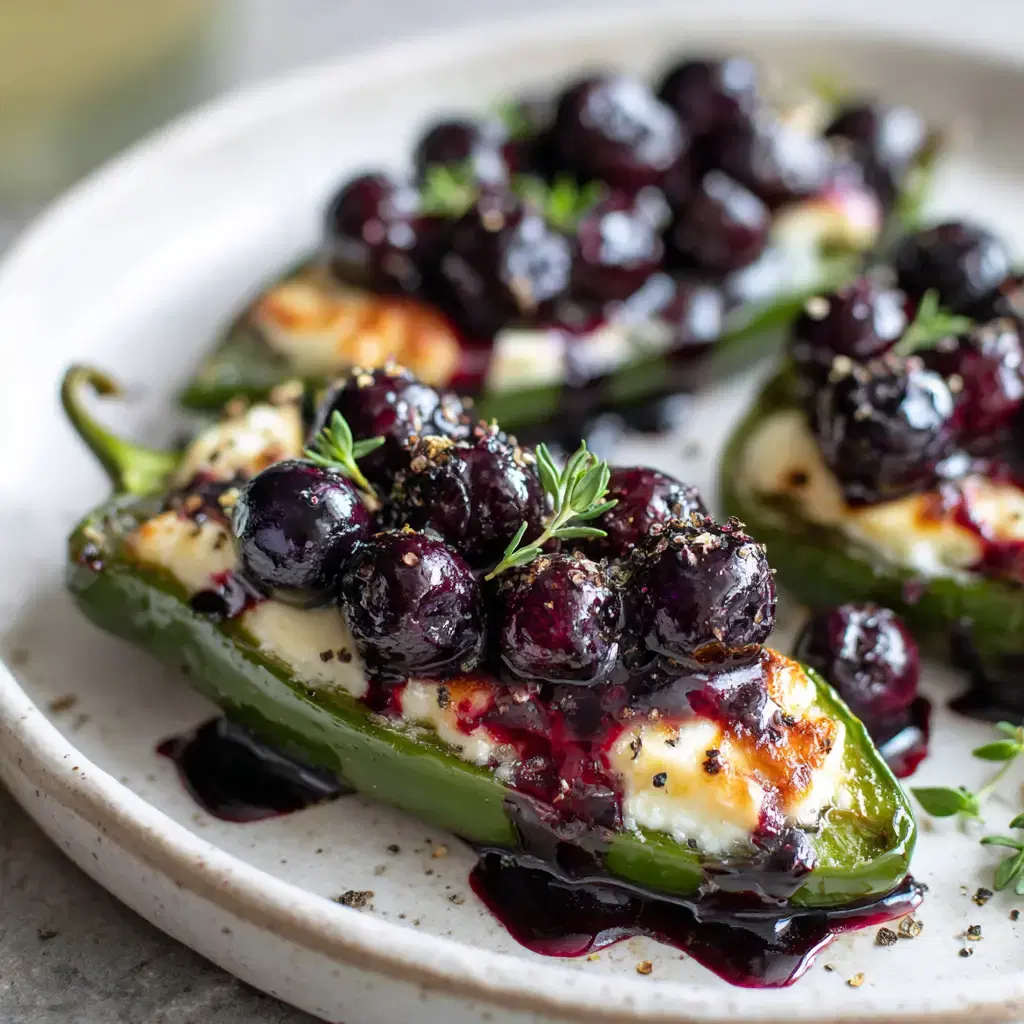 Blueberry Brie Jalapeño Poppers